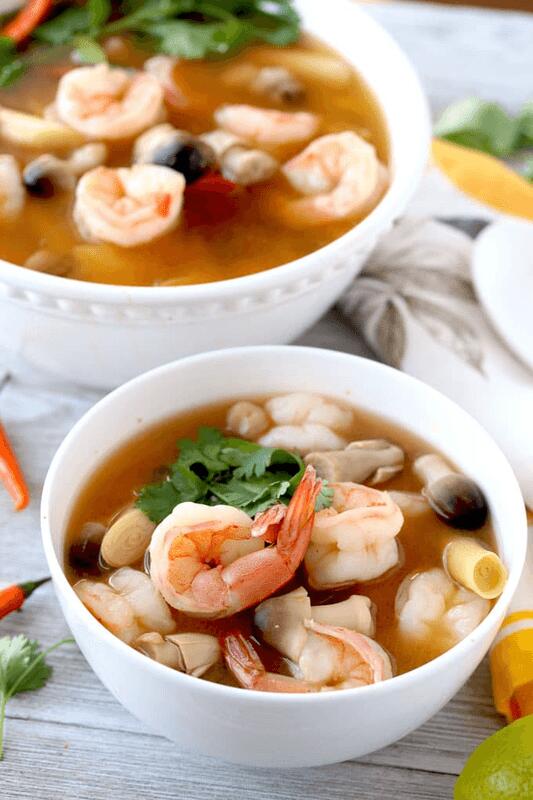 Tom Yum Seafood Soup