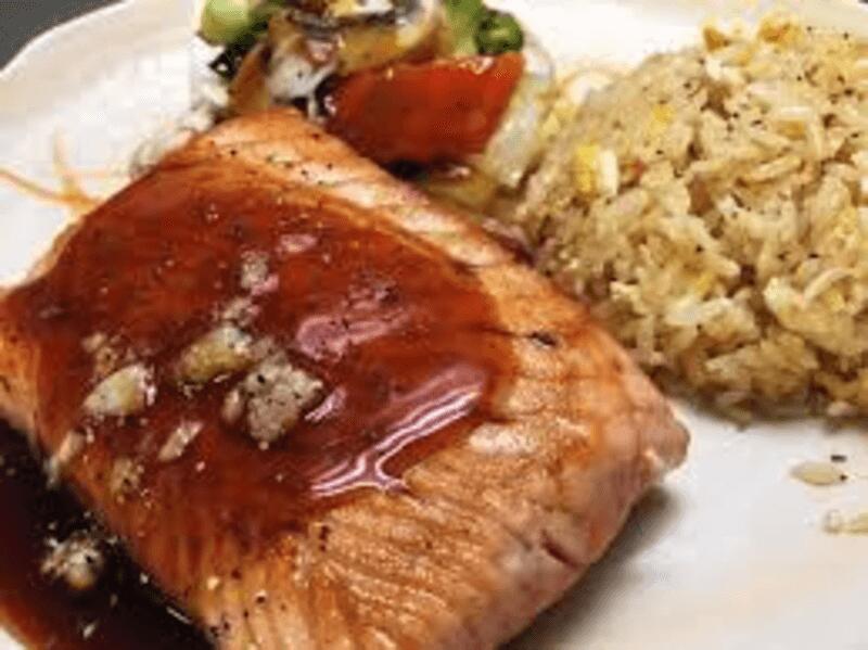 (L) hibachi salmon